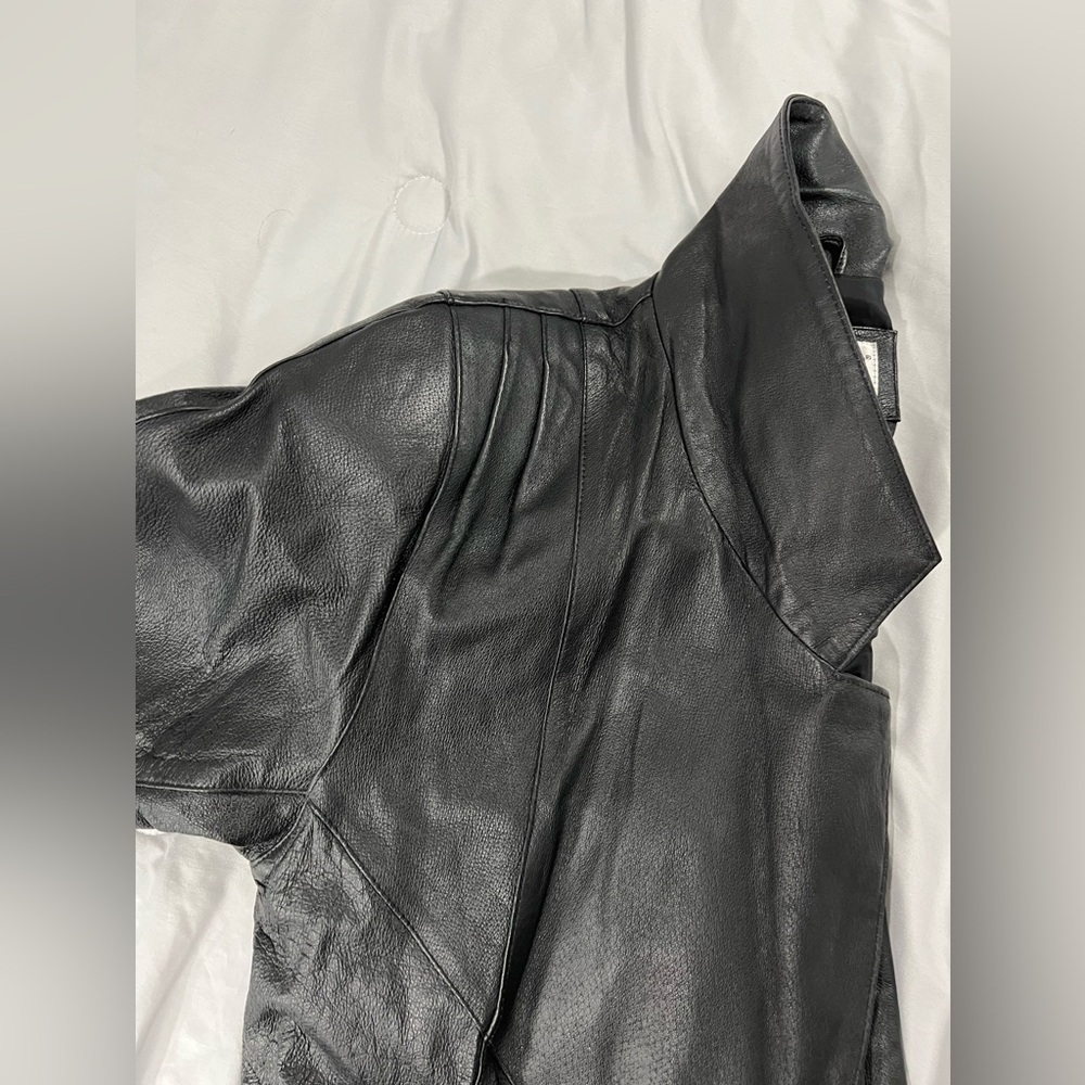Vintage Leather Trench Coat‎ - Picture 5 of 13